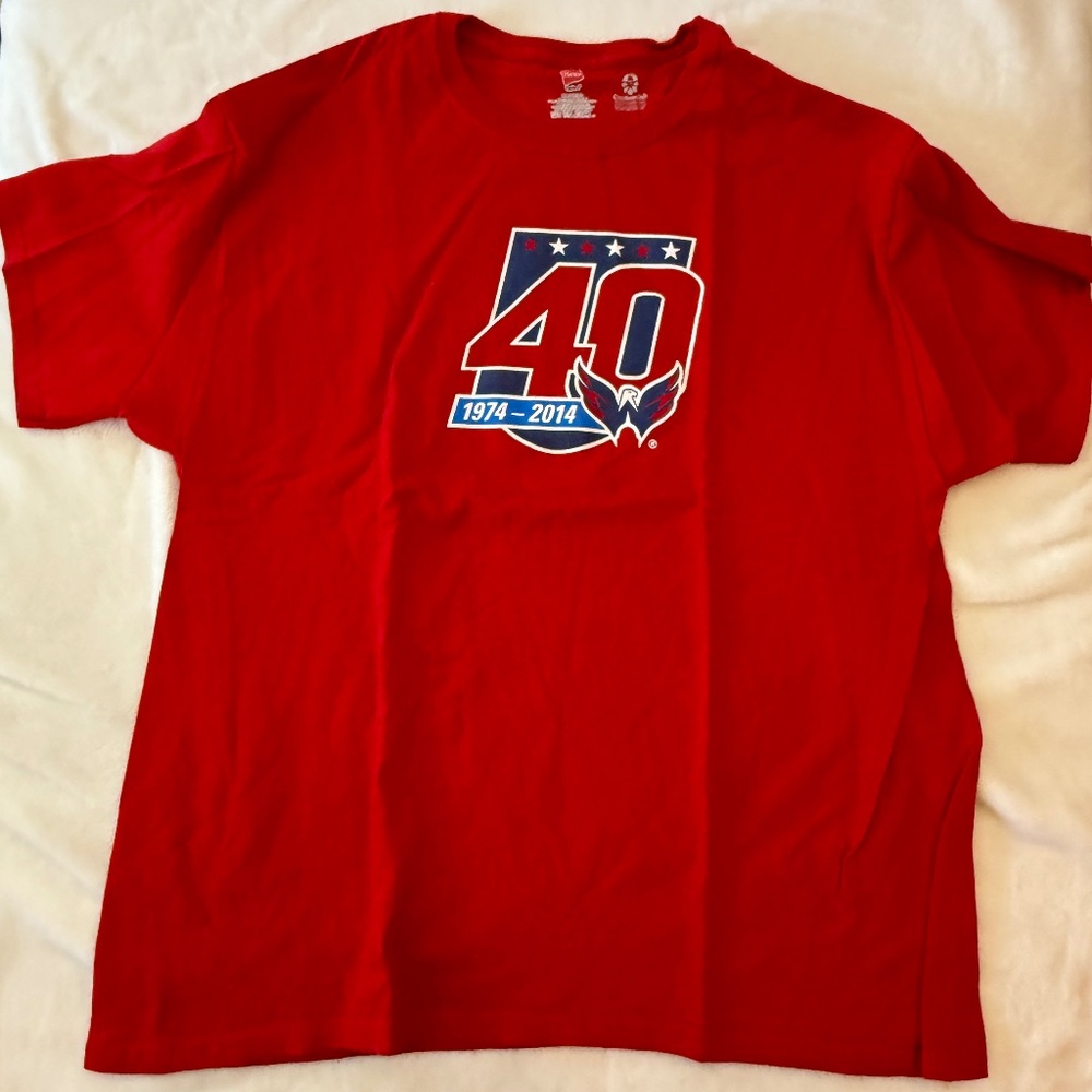Washington Capitals Verizon sponsored T-shirt